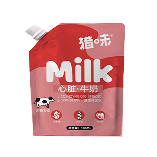 猎味 犬猫通用宠物心脏牛奶100ml