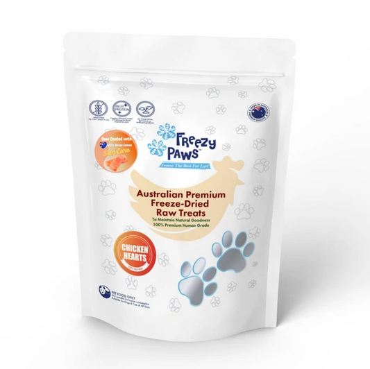 澳洲Freezy Paws 犬猫通用冻干鸡心 100g