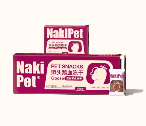 Naki 犬猫通用狮头鹅血冻干 50g