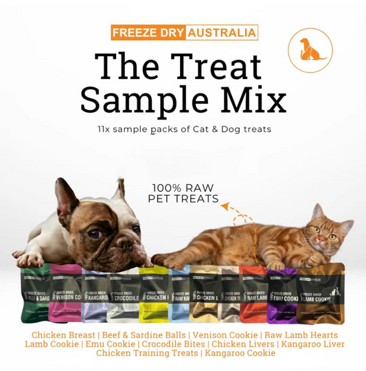 澳洲FDA The Treat Sample Mix – 100% Raw Freeze Dried Pet Treats