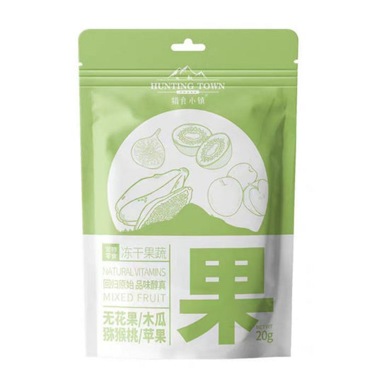 国产猎食小镇 犬猫通用 水果冻干20g