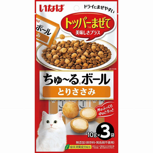 CIAO 猫咪鸡柳鲣鱼夹心球 10gX3袋