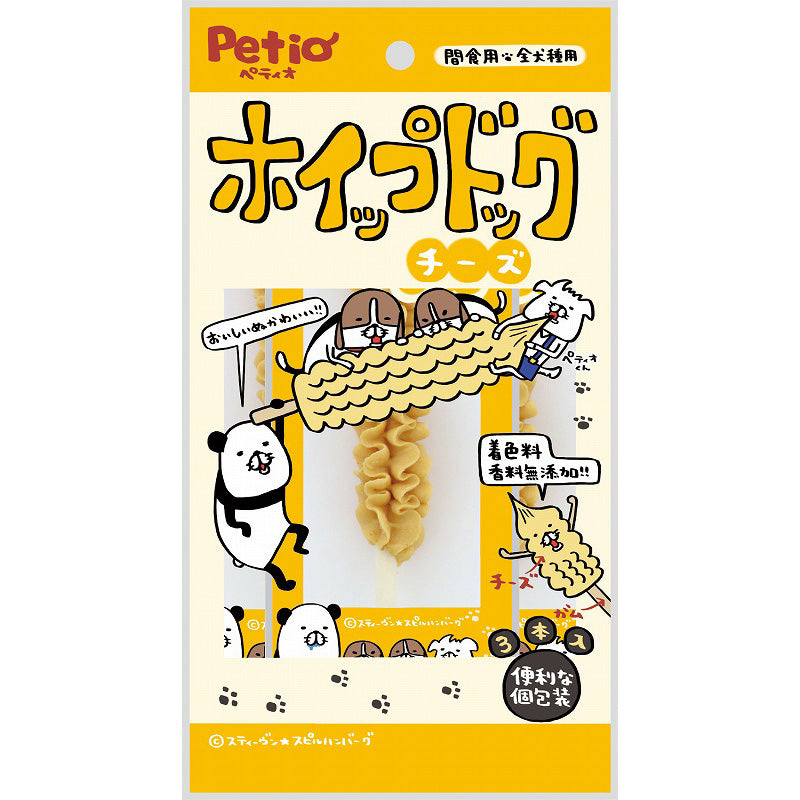 日本Petio 犬用红薯牛皮奶酪磨牙搅打棒 3入