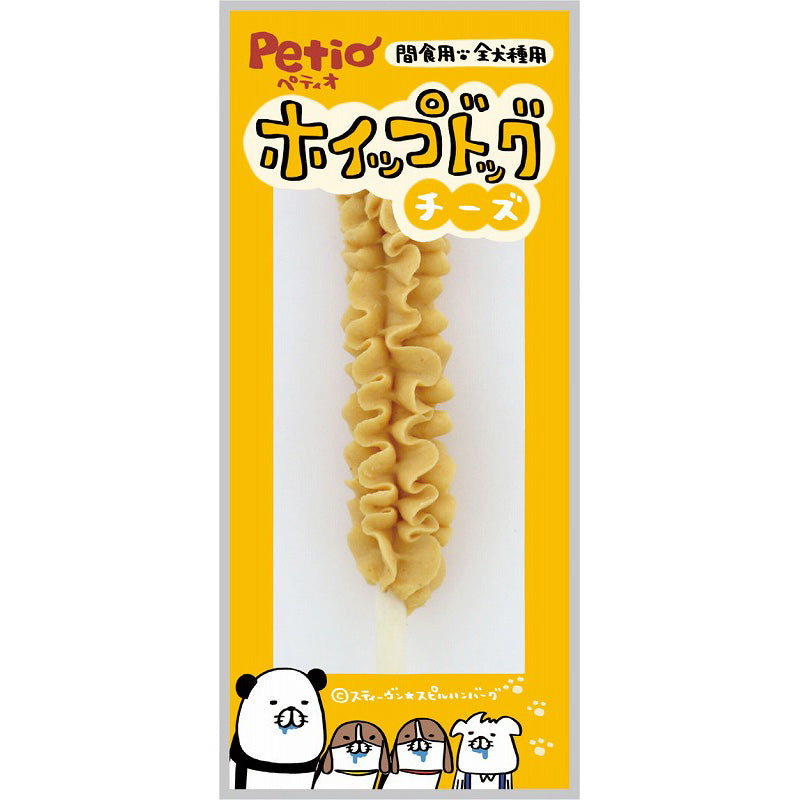 日本Petio 犬用红薯牛皮奶酪磨牙搅打棒 3入