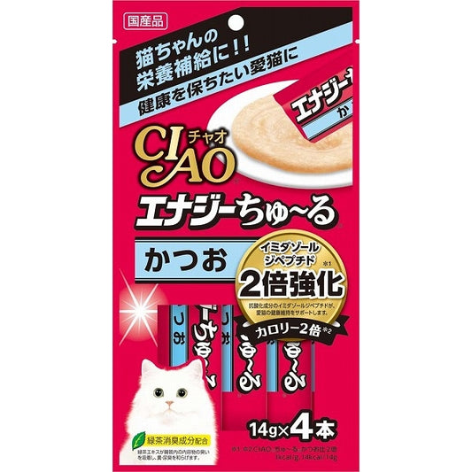 日本CIAO 猫咪两倍强化鲣鱼泥 4入