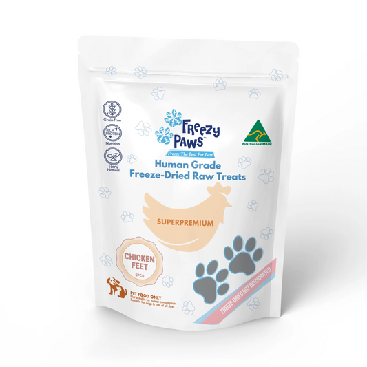 澳洲Freezy Paws 犬猫通用磨牙鸡脚冻干 100g