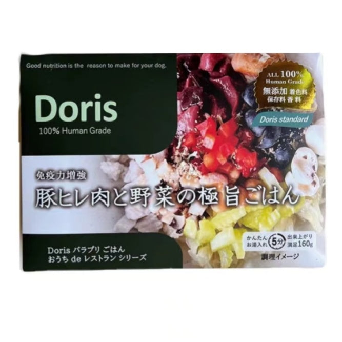 日本Doris 犬猫通用 营养拌饭猪里脊肉和蔬菜60g【提高免疫力】