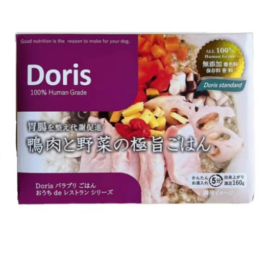 日本Doris 犬猫通用 营养拌饭鸭肉和蔬菜60g【调节肠胃】