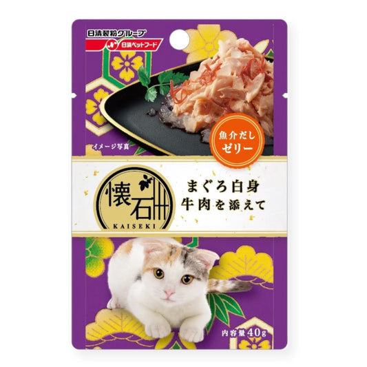 日本怀石 猫咪牛肉鲣鱼餐包 40g