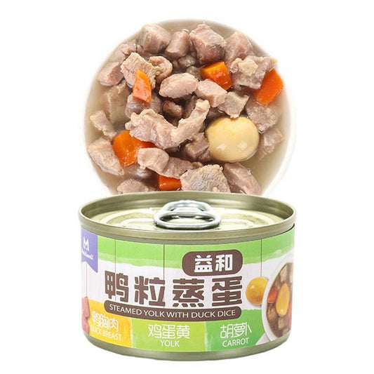 益和 犬用湿粮罐头鸭肉蒸蛋 100g