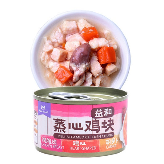 益和 犬用湿粮罐头蒸心鸡块 100g