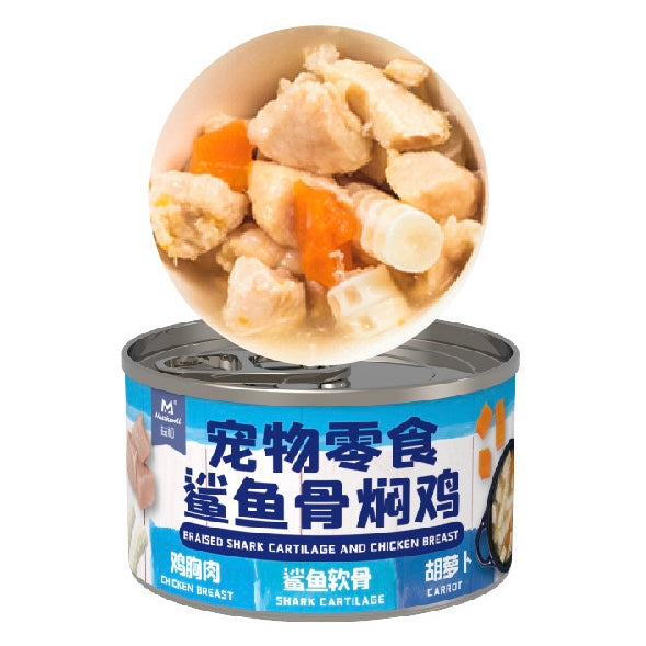 益和 犬用湿粮罐头鲨鱼骨焖鸡肉 100g