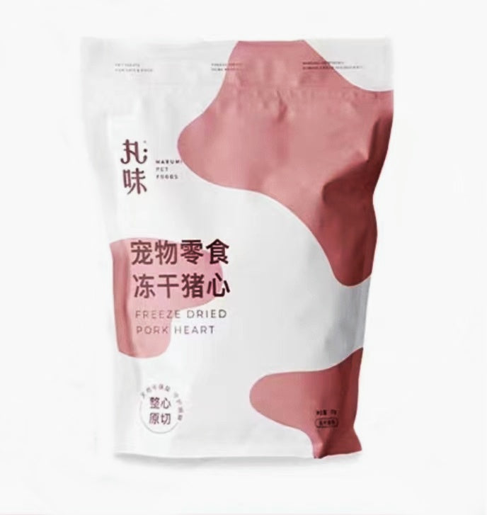 丸味 犬猫通用冻干猪心美毛营零食 70g